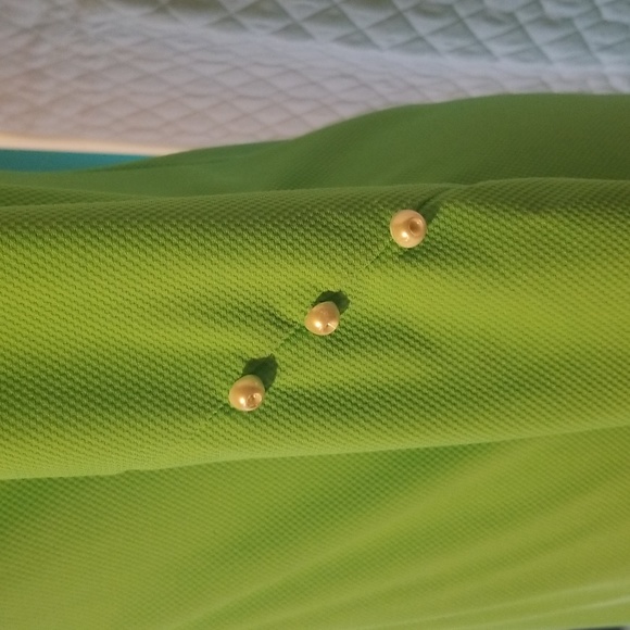 Beautiful light green dress. Stretchy fabric size medium - Picture 3 of 5